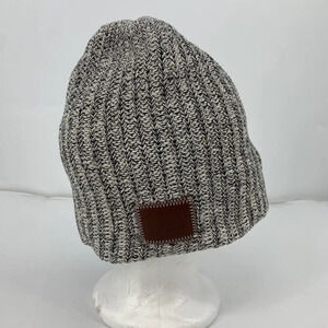 Love Your Melon Women's Black Speckled Ribbed‎ Slouchy Fit Beanie One Size